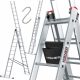 Höhere Leiter 8,1 m Aluminium 3 x 12 bis 150 kg