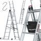 Höhere Leiter 5,05 m Aluminium 3 x 7 bis 150 kg