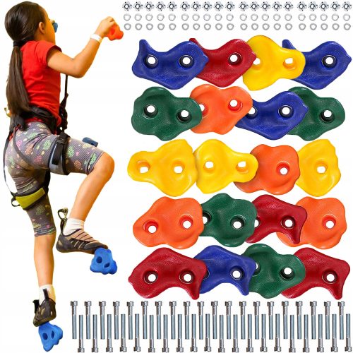 Spielplätze im Garten Griffe Klettersteine Garten Haus Kletterset SCHRAUBEN 20 Stk
