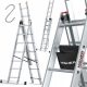 Höhere Leiter 4,43 m Aluminium 3 x 6 bis 150 kg