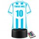  LED NIGHT LAMP FOOTBALL FOOTBALL PLAYER 3D SANTA GIFT CHRISTMAS TRAFFIC