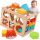  HOLZBLOCKSORTER FLEXIBLE MONTESSORI SENSORISCHE WÜRFELGUMMI 12