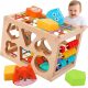  HOLZBLOCKSORTER FLEXIBLE MONTESSORI SENSORISCHE WÜRFELGUMMI 12