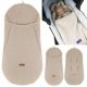  Zaffiro Mini-Schlafsack 0-12 Monate Premium-Wolle