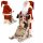  Große Weihnachtsmannfigur auf Schlitten, Weihnachtsdekoration