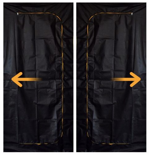 Anti-Staub-Renovierungstürvorhang aus Vliesstoff, 220 x 110 cm
