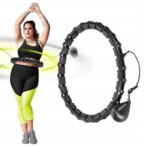  HULA HOP PLUS GRÖSSE SCHWARZ MIT NÜSSEN UND GEWICHT HMS HHW11 GROSSES RAD