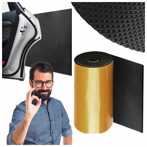 Türanschlag für Garagenwandmatte, Schaumstoff, Autotürschutz-Set + rotes Telefonband