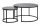  Signal DION runder Couchtisch 80 x 80 x 48 cm schwarz
