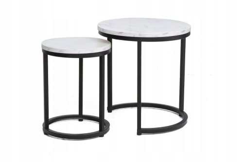  Signal HOLABMAC Couchtisch rund 45 x 45 x 48 cm weiß