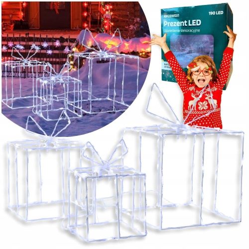  WEIHNACHTSGESCHENK-SET LED-ENERGIESPARENDES WEISSES WINTERGARTEN-FLASH