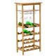 Weinregale WEINREGAL, BAMBOO-REGAL, GLASHALTER-REGAL, 47x29x100 CM