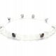  Damenarmband Natursteine Bergkristall Hämatit Silber