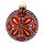  VOLKSKUGEL - ORNAMENT - ROT