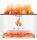  Aromatherapie-Aromadiffusor LED FLAME AromaFire Himalaya-Salzweiß