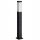 Lichtmasten, Garten Quadratischer SuperLED E27-Lichtmast, 45 cm, schwarz