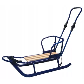    GiGi-Schlitten, superstark, 130 kg, mit Schiebeschlitten, polnischer Schlitten!