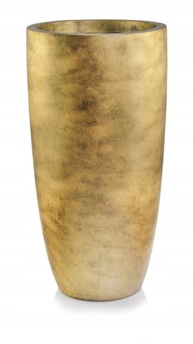 Töpfe und Pflanzgefäße für den Außenbereich und den Garten Polnix-Blumentopf, 62 cm x 32 x 62 cm, Durchmesser 32 cm, Keramik in den Farbtönen Gelb und Gold