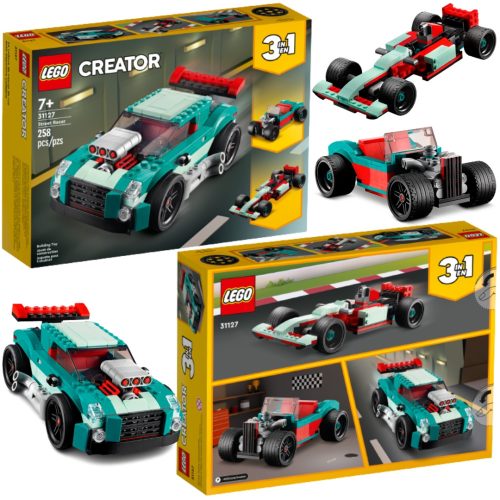  LEGO Creator 3 in 1 31127 3in1 Street Racer + ELEKTRONISCHE WEIHNACHTSKARTE VON: BIS: ALS GESCHENK