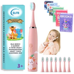  Schallzahnbürste Rabbit Pink 8 Köpfe +