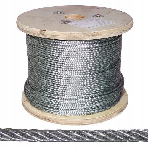 100m Seil Stahlkabel 5mm 6x7+FC verzinkt verzinkt