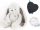 Humming Teddy Bear Rabbit Sleeper, ecru, grauer Mechanismus, 5-in-1-Lampe, Szumisie