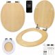 Oryx SN8931 cremefarbener MDF-Toilettensitz