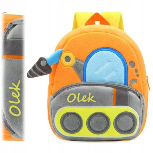  Kakoo Kindergartenrucksack mit einem Fach für Jungen. Orangetöne