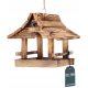 Boxen (Häuser) und Vogelhäuschen VÖGELFUTTERHÜTTE COTTAGE HOLZBEFEUERTES HAUS