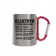  Stundensatz für Elektriker. GESCHENK FÜR ELEKTRIKER. METALLBECHER-KARABINER