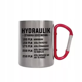    Klempner-Stundensatz PLUMBING GESCHENK METALLBECHER-KARABINER