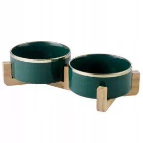  Set aus zwei Spunkyjunky-Keramikschalen, Grüntöne, 1,7 l