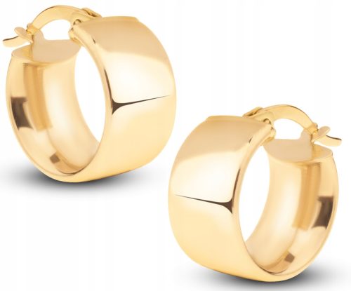  WUNDERSCHÖNE RUNDE KLASSISCHE CREOLEN AUS GOLD 14KT 585