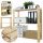  Wamar Lagerregal aus Holz, 90 x 80 x 28 cm, max. 40 kg pro Regal
