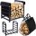 Loft-inspirierter Metall-Holzkorb