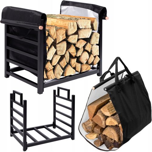 Loft-inspirierter Metall-Holzkorb