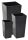  Lamela Blumentopf 25 cm x 25 x 47 cm Durchmesser 25 cm Kunststoff schwarz + 2 weitere Produkte