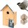  Nistkasten für Vögel, Futterhäuschen aus Holz, Vogelhaus