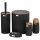 Badezimmerzubehör-Sets Cai 5-teiliges Badaccessoires-Set, schwarz
