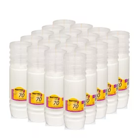 18 cm MATTRA Light 70h L3 Paraffineinsätze (20 Stück)