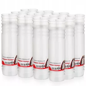 Einsätze für Kerzen Paraffinkerzen Flamme 7 Tage (12 Stk)