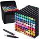  ALKOHOLMARKER 80 Stück Marker Marker Doppelseitige Marker Pro + TASCHE
