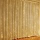  LED-VORHANG-Dekoration (200 LED-LICHTER) 3M x 2M WARMWEISS / WARMWEISS