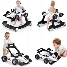  Auto-Gehhilfe für Babys, 4 in 1, (weiß)