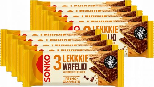 11x Sonko Vollkornwaffeln in Dunkler Schokolade, 3 Stück, 36g