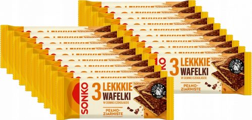 22x Sonko Vollkorn-Waffeln in Dunkler Schokolade, 36g - Perfekt für unterwegs