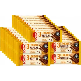   55x Sonko Vollkorn-Waffeln in dunkler Schokolade, 3 Stück, 36g