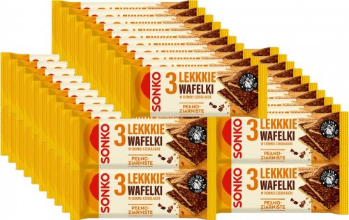 55x Sonko Vollkorn-Waffeln in dunkler Schokolade, 3 Stück, 36g