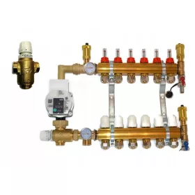  Verteiler 8 mit WILO Pumpengruppe für Fußbodenheizung A