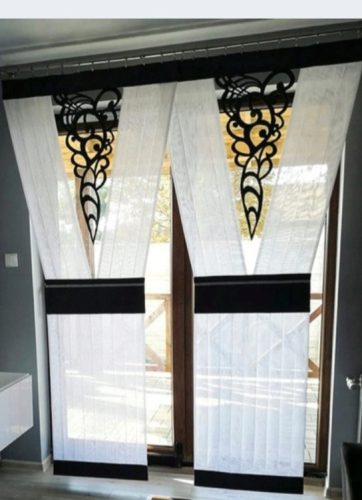 Vorhänge, Vorhänge bereit Sichtschutzpaneel Firana mit Rahmen 120 cm x